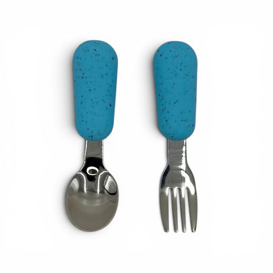 Dodo's Land Baby Besteckset Blau 2 Stück