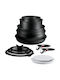 Tefal Excellence+ Σετ Μαγειρικά Σκεύη από Αλουμίνιο με Αντικολλητική Επίστρωση 13 τεμαχιών