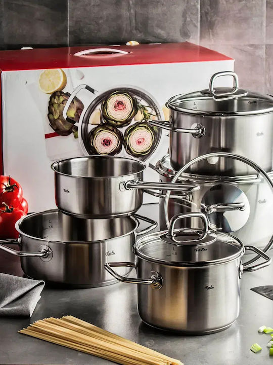 Fissler Stainless Steel Pots Set 5 Pieces