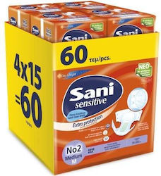 Sani Sensitive Πάνες Ακράτειας Medium 60τμχ
