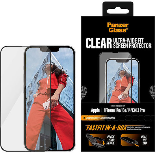 PanzerGlass Tempered Glass (iPhone 17e / 16e / 14 / 13 / 13 Pro)
