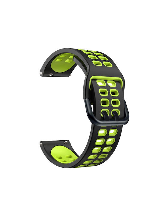 Huawei Watch GT Runner Двуредов силиконов черен зелен