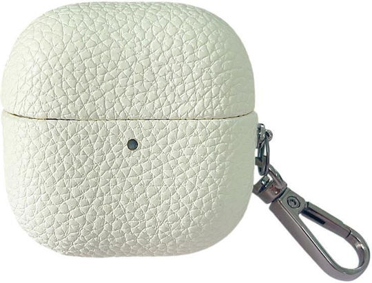 Huawei Freeclip 2 Leder Litchi Mit Haken Weiß Bluetooth-Ohrhörer Zubehör