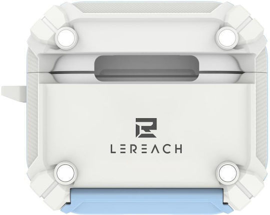 Wireless Earbuds Case AirPods 4 LeReach Mega Series Dawn Armor Edition Base Transparent Blue