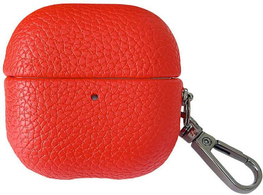 Huawei Freeclip 2 Ohrhörer Tasche Leder Litchi Mit Haken Rote