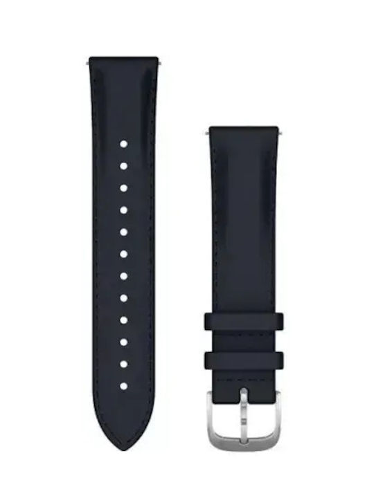 Garmin Кожена каишка Quick Release 20 Италианска кожа Тъмносиня