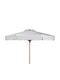 Round Aluminum White Parasol Φ2m