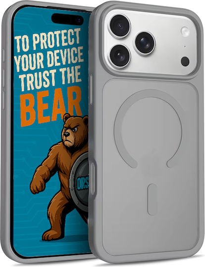 Orso Classic Hybrid Umschlag Rückseite Kunststoff Graue Xiaomi 17 Pro Max