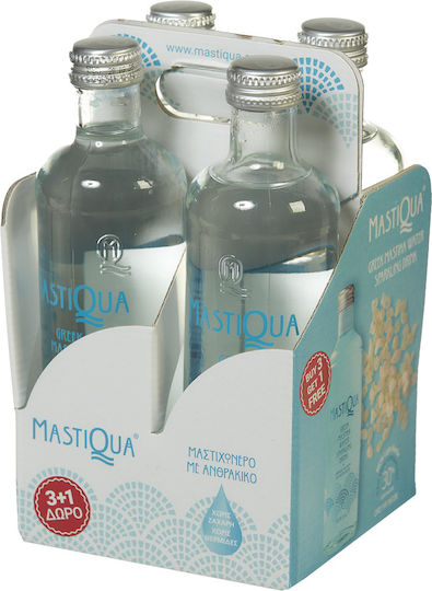 Mastiqua Mastiqua Kohlensäurehaltiges Flaschenwasser in Glas 4x0,33l