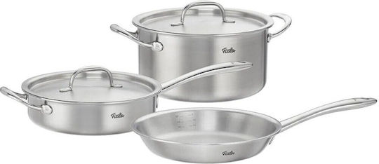 Fissler M5 Pro-Ply Σετ Μαγειρικά Σκεύη από Ανοξείδωτο Ατσάλι 3 τεμαχιών