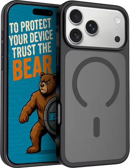Orso Classic Hybrid Back Cover Plastic Black iPhone 18 / 17 Pro Max
