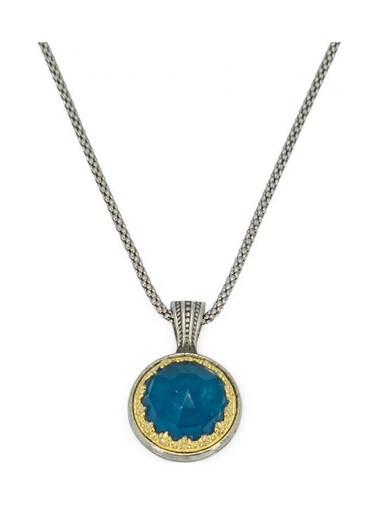 Byzantine Talisman Necklace Made of Gold Plated Silver