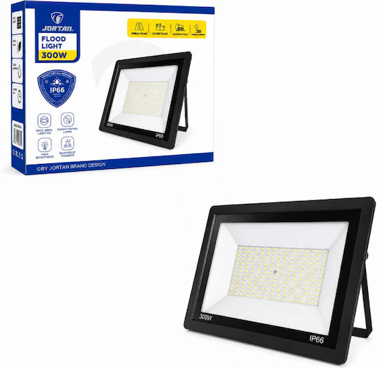 Jortan Στεγανός Προβολέας LED 300W IP66