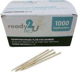 Ready 2u Οδοντογλυφίδες Bamboo Club 1000τεμ 6-73288 Ready 2u Οδοντογλυφίδες Bamboo Club 1000τεμ 6-73288