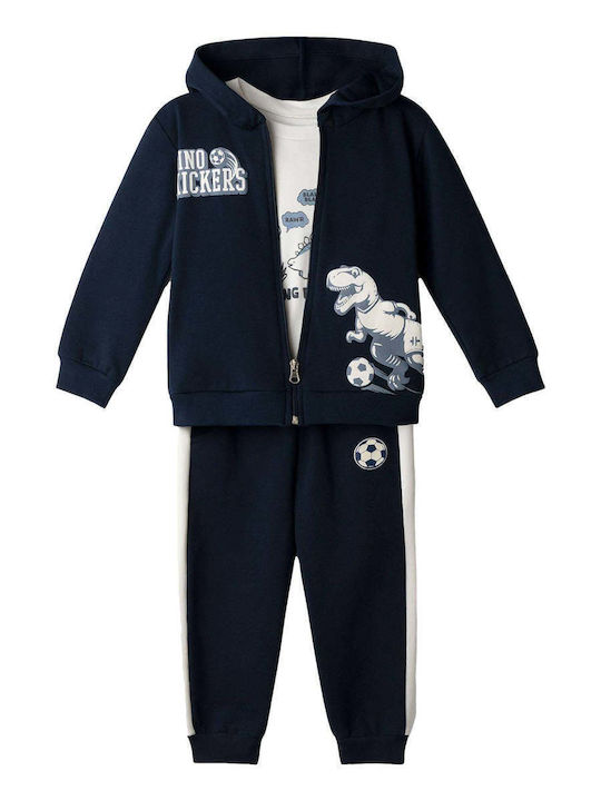 Hashtag Kids Sweatpants Set With Jacket Blue 3 ...