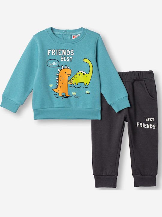 Funky Kinder Sweatpants Set Schwarz
