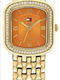 Tommy Hilfiger Abby Women's Battery Watch with Gold Metal Bracelet