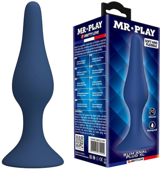Mr Play Konisch Anal Plug XLarge Blau