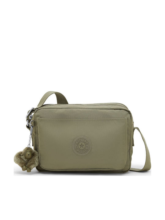 Kipling Abanu M Γυναικεία Τσάντα Ώμου Πράσινη