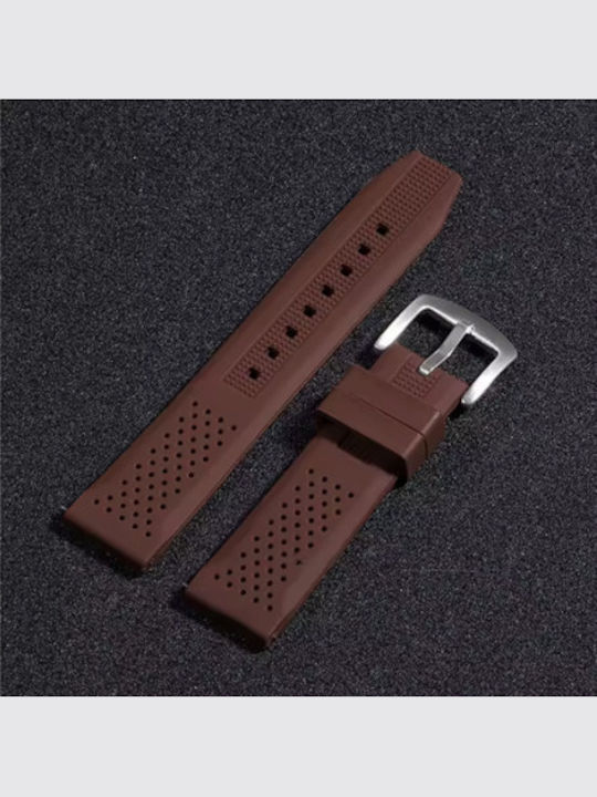 Rubber Strap Brown 24mm