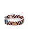 Unicord Handgemachtes Hundehalsband Color Party Blau 37-43cm Mittel
