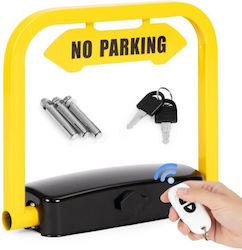 Folding Parking Lock Remote Control Anti-theft System Ground Mount Automatic Retraction Integrated Alarm Remote Control Up To 20 M Water Weather Resistant Includes Fixing Elements Dimensions 39 X 12 X 35 Cm Yellow Black