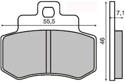 RMS Motorrad Bremsbeläge Kymco Grand Dink 250cc 225 100 510 RMS Motorrad Bremsbeläge Kymco Grand Dink 250cc 225 100 510