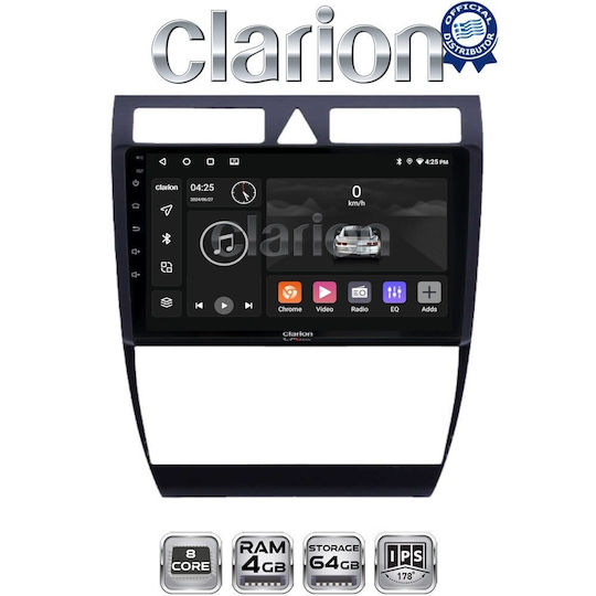 Clarion Gl52102 OEM Multimedia Car Audio System Screen Audi A6 1998 > 2004 CarPlay Android Auto BT GPS Wi-Fi GPRS