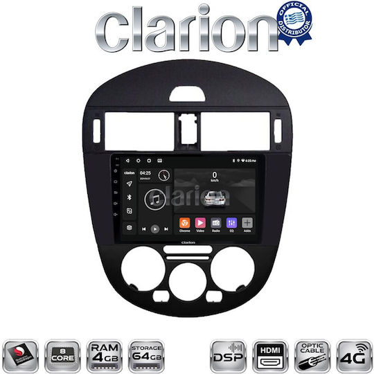 Clarion Gl74648b Екран OEM Мултимедия Автомобилни Аудио Системи Nissan Pulsar 2015 Apple CarPlay Android Auto Bluetooth GPS Вграден Wi-Fi GPRS