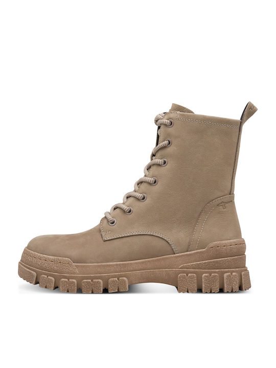 Tamaris Leder Damen Stiefeletten Beige