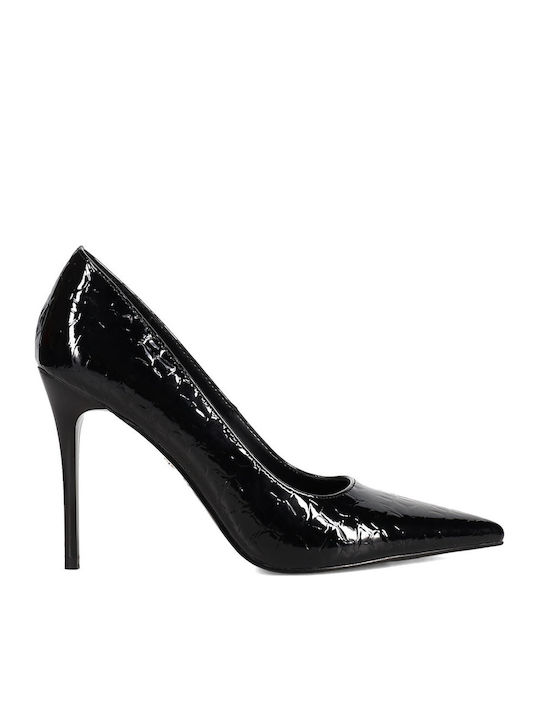Pointed Toe Heels from Patent Leather Black
