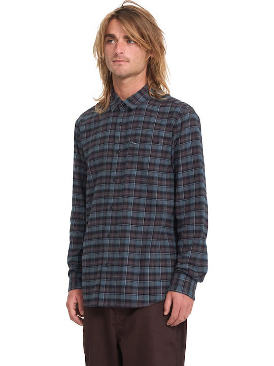 Volcom Caden Long Sleeve Flannel Checked Shirt ...