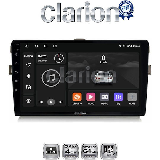 Clarion Gl52028b OEM Мултимедийна Автомобилна Екран Toyota Auris 2007 > 2012 CarPlay AndroidAuto BT GPS WiFi GPRS