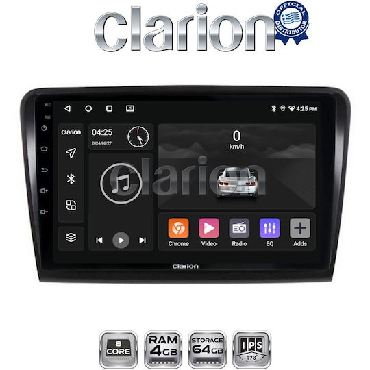 Clarion Gl52982 OEM Multimedia Car Screen Skoda Superb 2008>2015 CarPlay Android Auto BT GPS WiFi GPRS