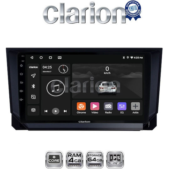 Clarion Gl52222 Οθόνη Oem Multimedia Αυτοκινήτου Seat Ibiza Arona 2018> Carplay Androidauto Bt Gps Wifi Gprs