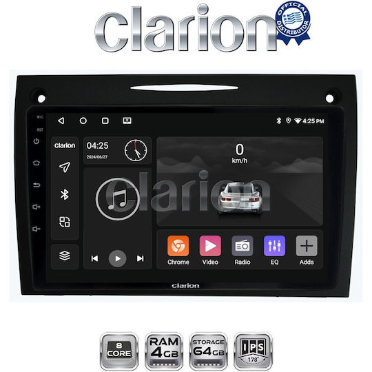 Clarion Gl52096 OEM Multimedia Car Audio System Mercedes SLK W171 CarPlay Android Auto BT GPS Wi-Fi GPRS
