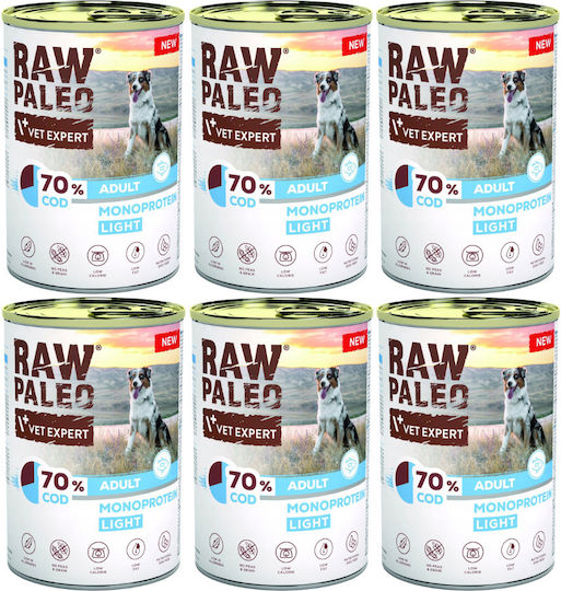 VetExpert Paleo Nasses Hundefutter in Dose Diät Diät ohne Getreide 6x800gr