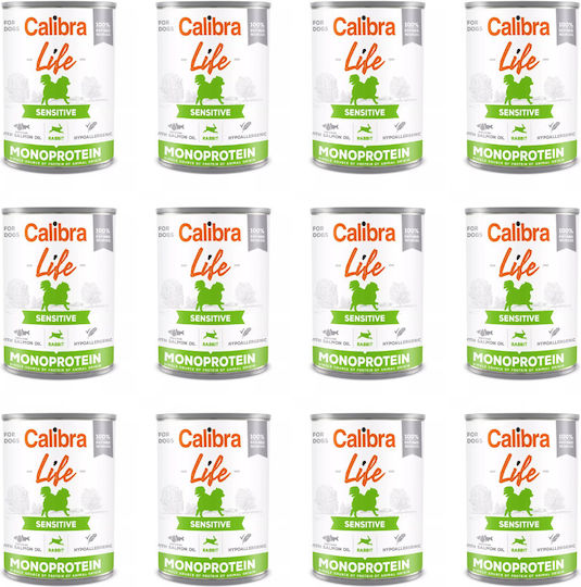 Calibra Hrană Umedă Pentru Câini Dietă Cu Carne Fără Cereale 12x400gr
