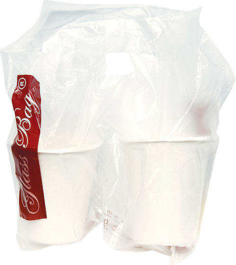 Set 500 Einweg-Becherhalter Transport Kaffee 2 Fächer