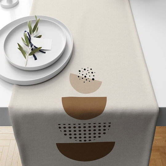 Aberto Design Läufer Mehrfarbig Beige 40x135cm