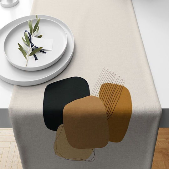 Aberto Design Läufer Mehrfarbig Beige 40x135cm