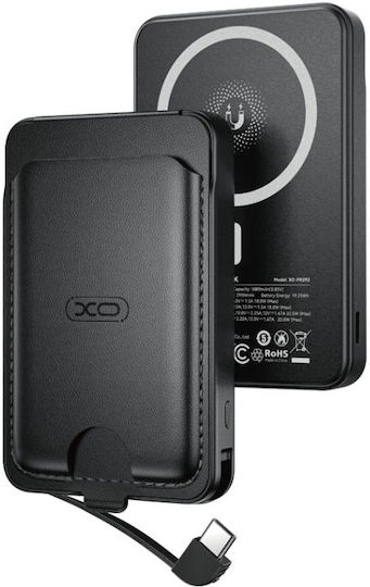 XO PR292 Power Bank 5000mAh with USB-C Port Black