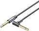 Vention Audio 6.3mm M To 6.3mm M Right Angle Braided-metal 3.0m Bkehi