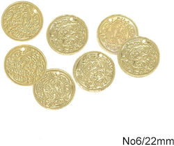 50 Pieces Brass Coin Unpainted 22mm – Ideal for...