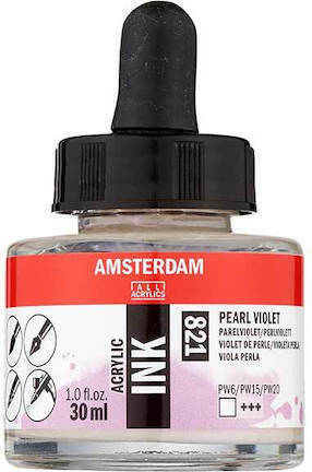 Акрилно мастило Amsterdam Acrylic Ink 30ml 821 Перлен Виолетов
