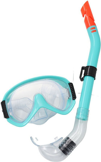 Aquablue Silicone Diving Mask with Snorkel Turquoise