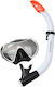 Aquablue Silicone Diving Mask with Snorkel White