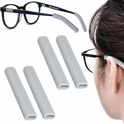 Pair of Anti-Slip Ear Pads Soft Silicone Grey