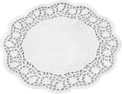 Papstar White Lace Place Mats 20cm 100 pcs