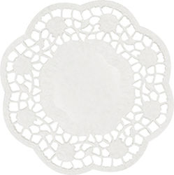 Papstar Disposable Table Covers White Lace 10cm 1000 pcs